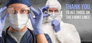 Thanking medical employees