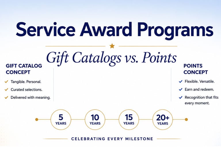Service Award Programs: Gift Catalogs vs. Points